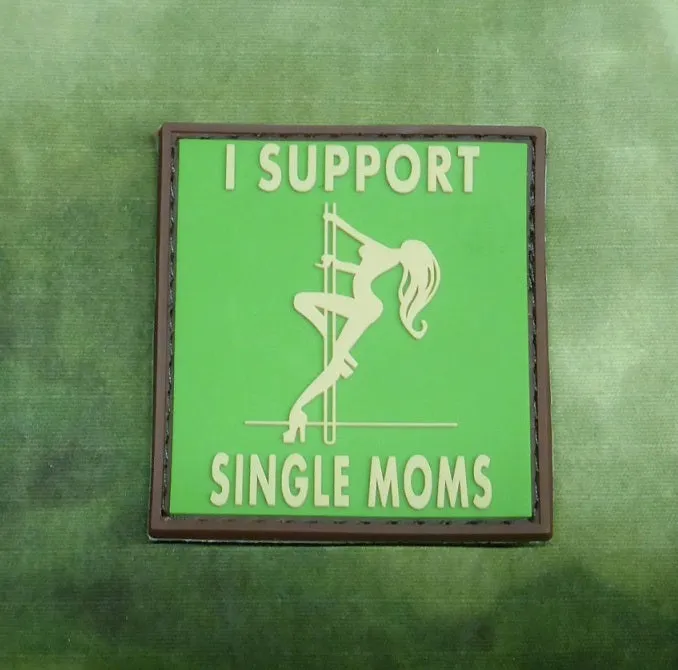 JTG 3D Rubber I Support Single Moms Patch · Multicam