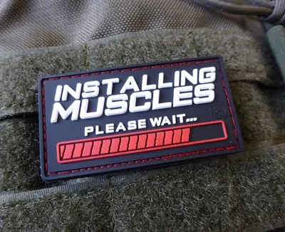 3D Rubber Installing Muscles Patch - JTG