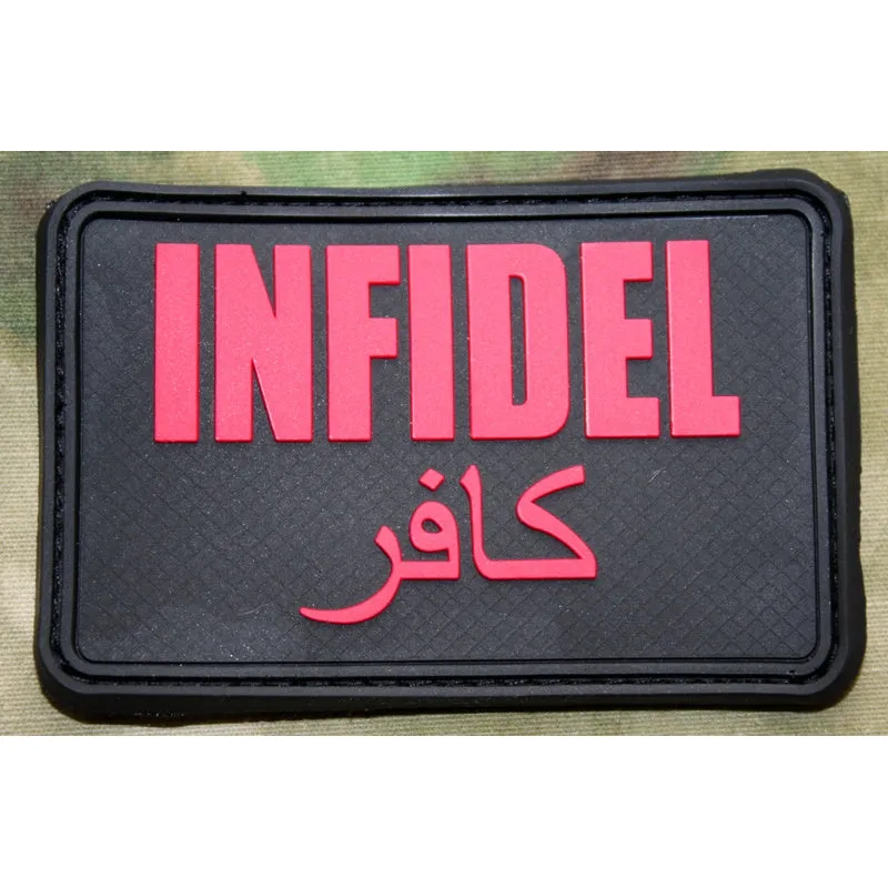 JTG 3D Rubber Large Infidel Patch - Medic · Negro