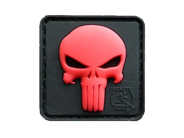 JTG 3D Rubber Punisher Patch · Rojo