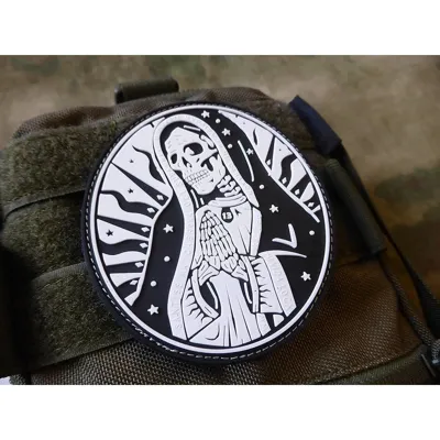 3D Rubber Santa Muerte Patch - SWAT - JTG