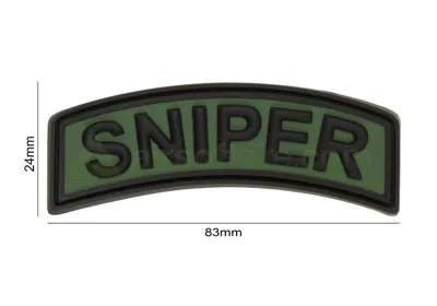 3D Rubber Sniper Tab Patch - Drab - JTG