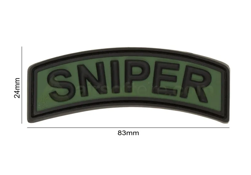 JTG 3D Rubber Sniper Tab Patch - Drab · Verde / OD