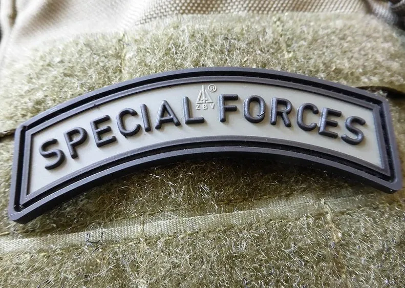 JTG 3D Rubber Special Forces Tab Patch - Drab · Verde / OD