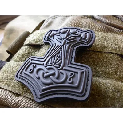 3D Rubber Thor's Hammer Patch - JTG