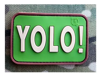 3D Rubber You Only Live Once Patch - JTG