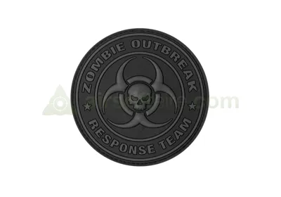 3D Rubber Zombie Outbreak Response Team Patch - Blackops - JTG