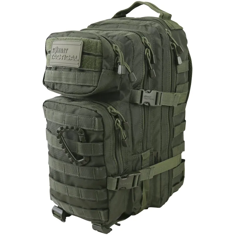 KombatUK 28 Litre Assault HEX Backpack · Verde / OD