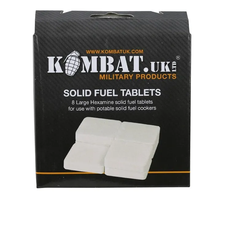 KombatUK Solid Tablets 18g - Pack of 8 · Negro