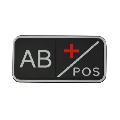 Tactical Blood Type Patch - AB - KombatUK