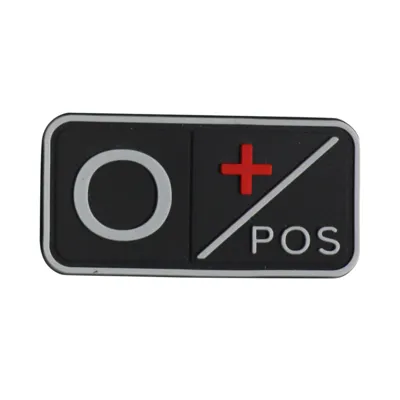 Tactical Blood Type Patch - o - KombatUK