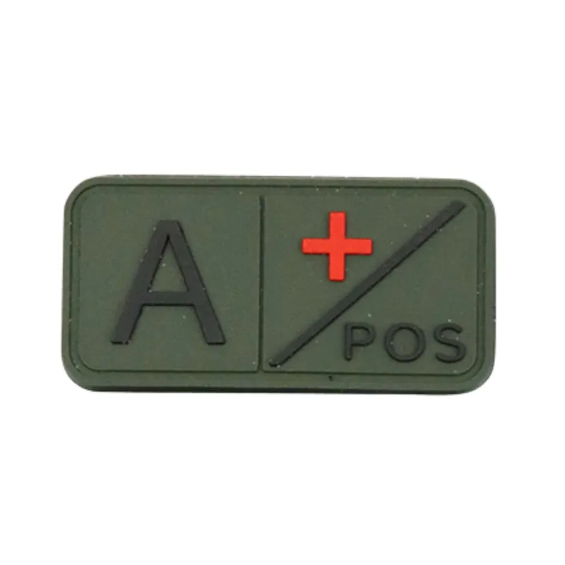 KombatUK Tactical Blood Type Patch - A · Verde / OD