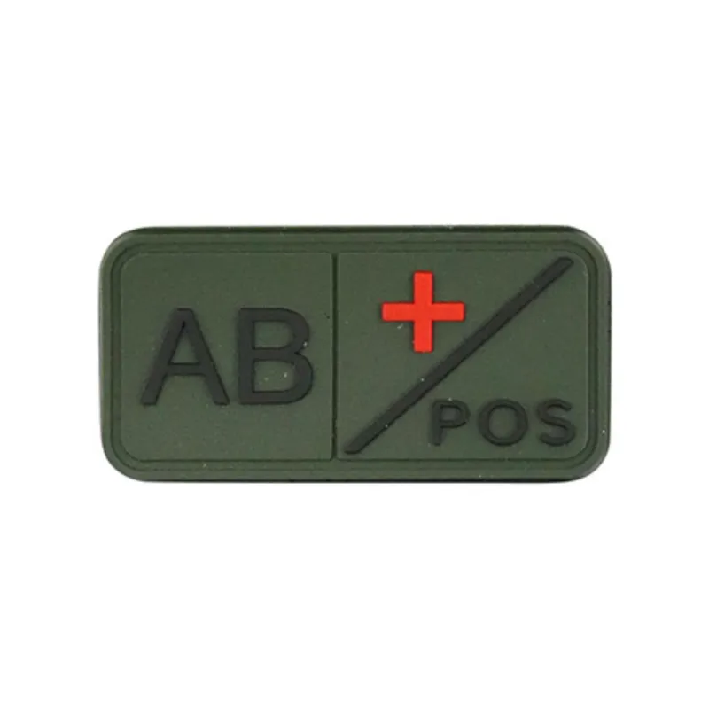 KombatUK Tactical Blood Type Patch - AB · Verde / OD