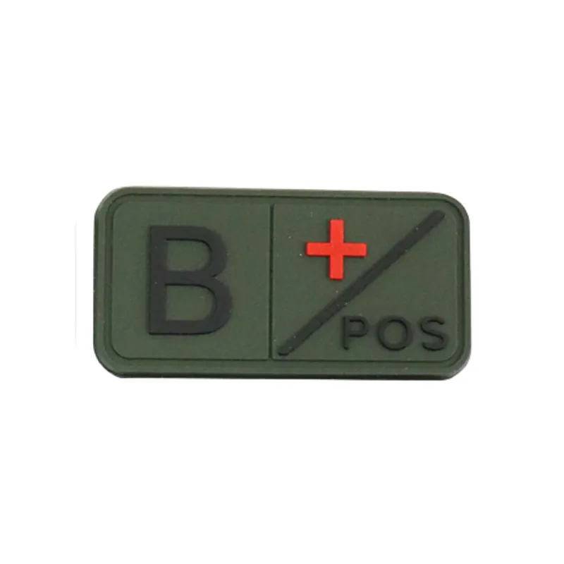 KombatUK Tactical Blood Type Patch - B · Verde / OD