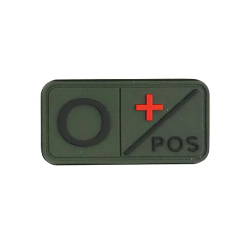 KombatUK Tactical Blood Type Patch - o · Verde / OD