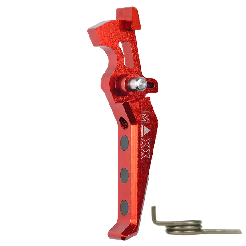 Maxx Model CNC Aluminum Advanced Trigger (Style e) · Rojo