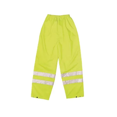 Hi Vis Waterproof Trousers - XL - Pro-Force