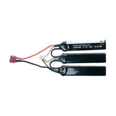 11.1V 1300mAh 25C LIPO Battery - Sticks - Deans (T-Plug) - ASG