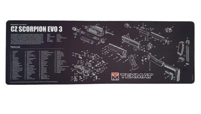 CZ EVO 3 A1 Exploded Work Mat - TekMat
