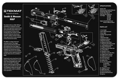 Smith & Wesson M&P9 Exploded Work Mat - TekMat