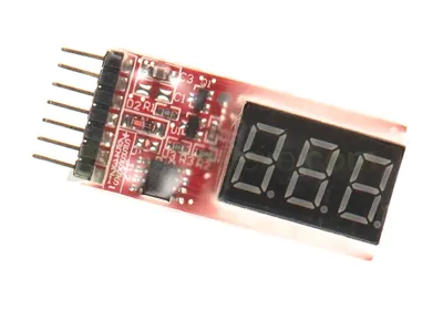 Simple LCD Display 1-6S LIPO Voltage Meter - VB Power