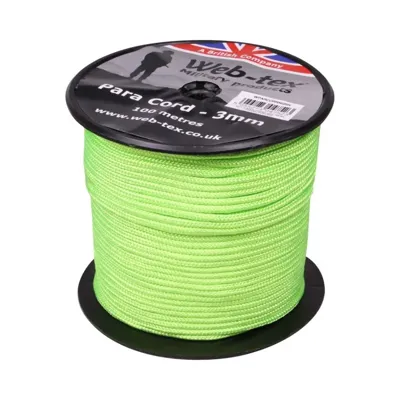 3mm Paracord - 100 Metres - Web-Tex