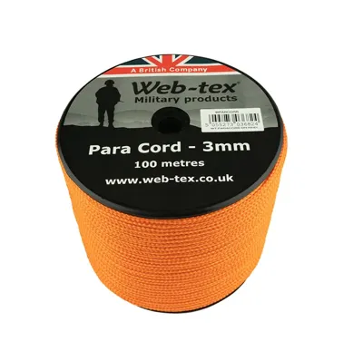 3mm Paracord - 100 Metres - Web-Tex