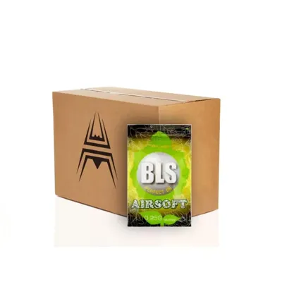 20x BLS BIO BBs 0,25g, 4000 BBs - Wit (Doos) - Airsoft Shop Drenthe