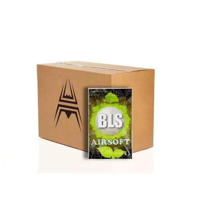 20x BLS BIO BBs 0,28g, 3500 BBs - Wit (Doos) - Airsoft Shop Drenthe