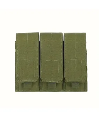Porta-Carregador Tático MOLLE Triplo AK/M4 - ACM Airsoft