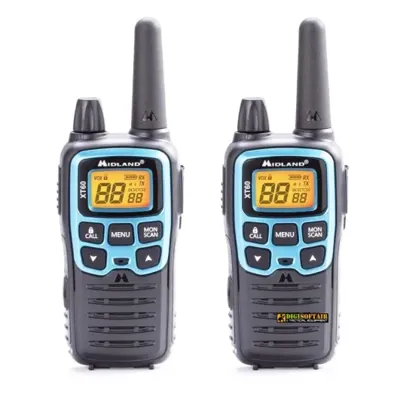 XT60 — Walkie Talkie Dual Band, Portata Fino a 10 Km - Midland