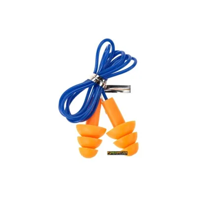 MaxDefense Silicone Cord Ear Plugs NRR23 Paio Singolo, MOD 4 - Earmor