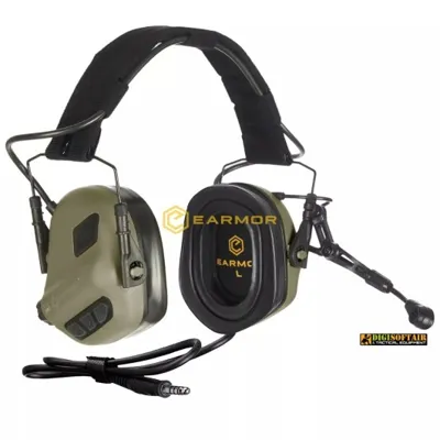 Tactical M32 Plus Verdi Cuffie Elettroniche - Earmor
