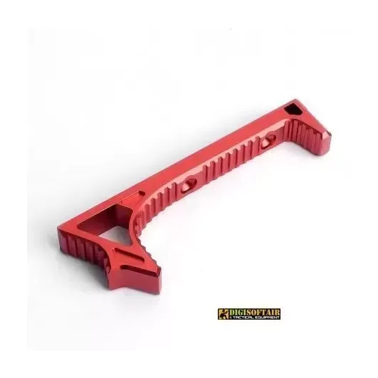 Metal KeyMod Curved Foregrip CNC · Rojo