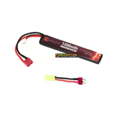 Li-Po Ultra Power 7.4V 1300mAh 20C 40C Peak mm 12.2x21x130 EA0147B - Evolution