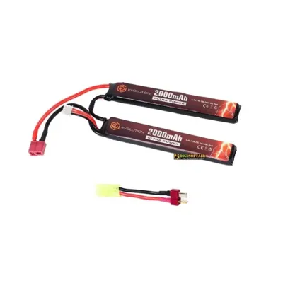 Li-Po Ultra Power 7.4V 2000mAh 20C - 40C Peak (2 x mm 10.2x21x126) EA0155B - Evolution