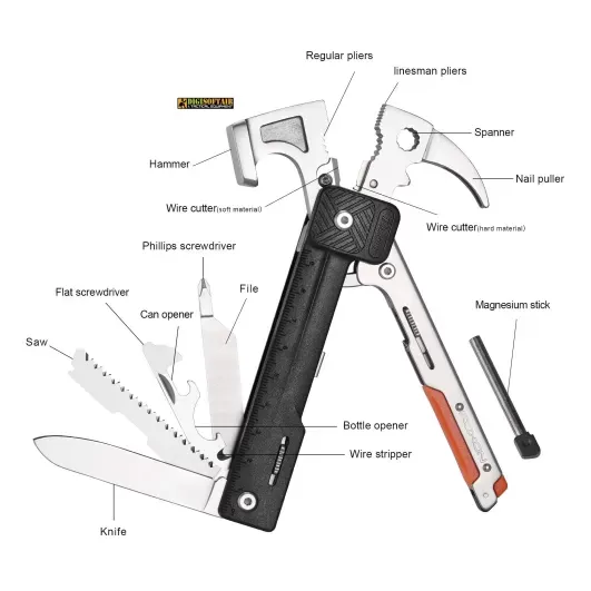 Roxon H1 Hammer Multitool-Rhino