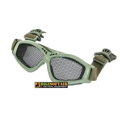 Steel Mesh Goggles with FAST Helmet Clip - Black river
