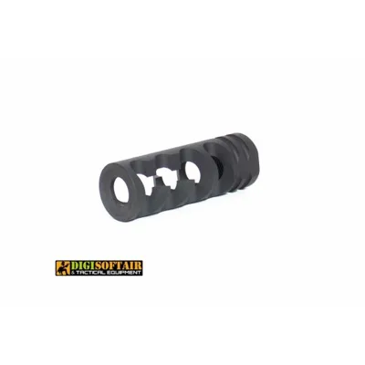 Spegnifiamma Fishbone 14mm CCW Acciaio CNC - EVOLUTION