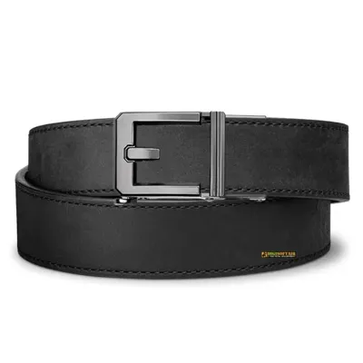 X3 Gunmetal Buckle Buffalo Leather Gun Belt - Kore Essentials
