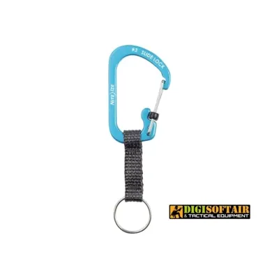 Slidelock Keyring 3 Aluminum Blu CSLAW3-03 - NITE IZE