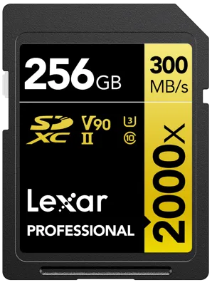 SD Pro Series Uhs-Ii 2000x 256GB V90 - Lexar
