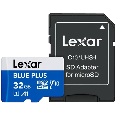 MicroSDHC Plus Uhs-I 32GB V10 Read 100MB/S with SD Adapter - Lexar
