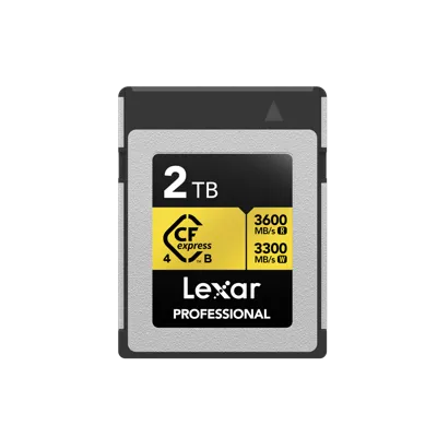 CFexpress Pro Type B 4.0 Series 2TB – R3600/W3300MB/S - Lexar