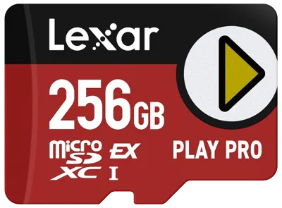MicroSD Express 7.1 PLAY Pro 256GB Up to R900/W600MB/S (104MB/S with Uhs-I) - Lexar