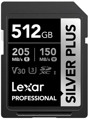 Sd Plus UHS-1 512GB V30 R205/W150MB/S - Lexar