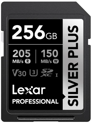 Sd Plus UHS-1 256GB V30 R205/W150MB/S - Lexar