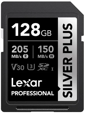 Sd Plus UHS-1 128GB V30 R205/W150MB/S - Lexar