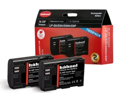 HL-E6P Twin Pack Canon 2000 mAh - Hahnel