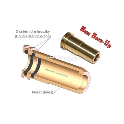 Aluminium NBU Nozzle with Double O-Ring for MP5 - AirsoftPro